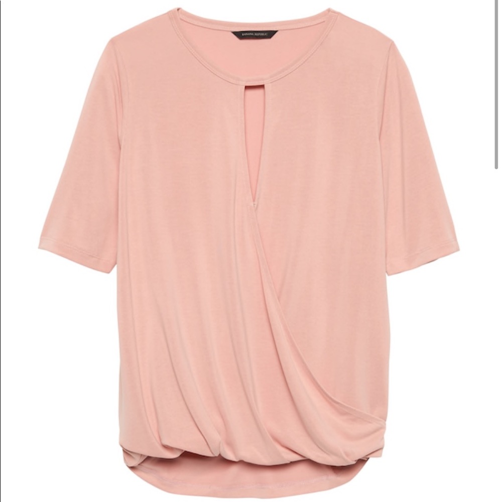 NWT Banana Republic Sandwash Modal Keyhole Top